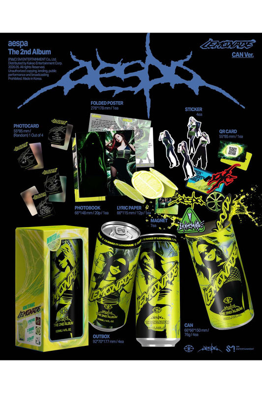 aespa - 2nd Album [LEMONADE] CAN Ver. (Smart Album) (RANDOM)