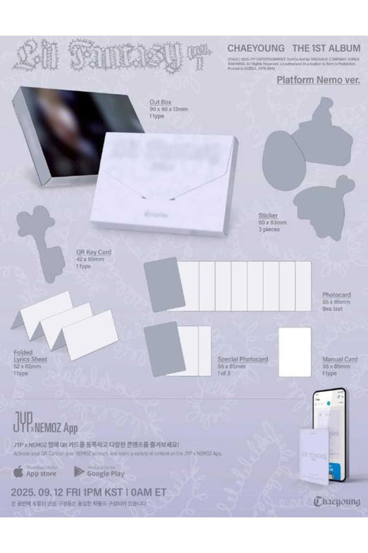 CHAEYOUNG - 1st Album [LIL FANTASY vol.1] Platform Mini Nemo Ver.