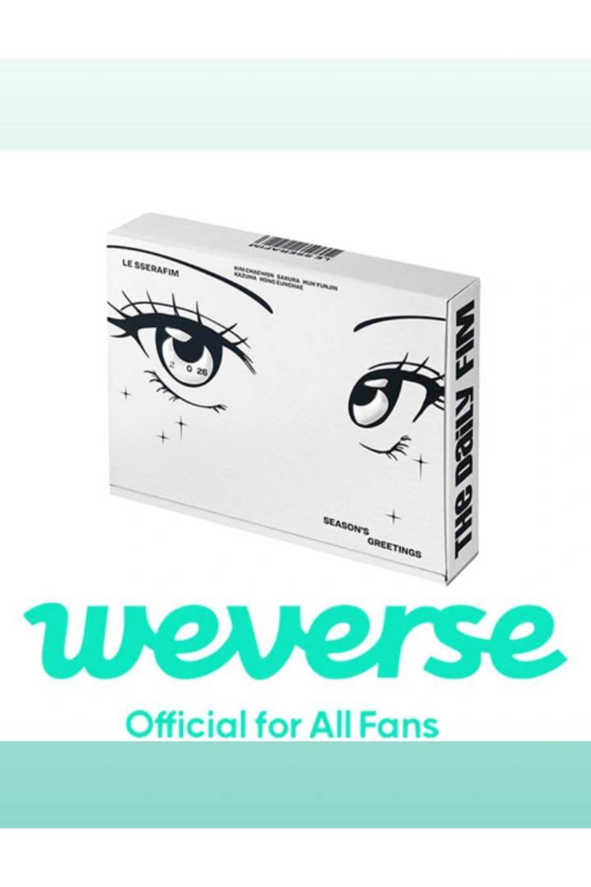 [WEVERSE POB'lu] LE SSERAFIM 2026 SEASON’S GREETINGS THe DaiLY FIM