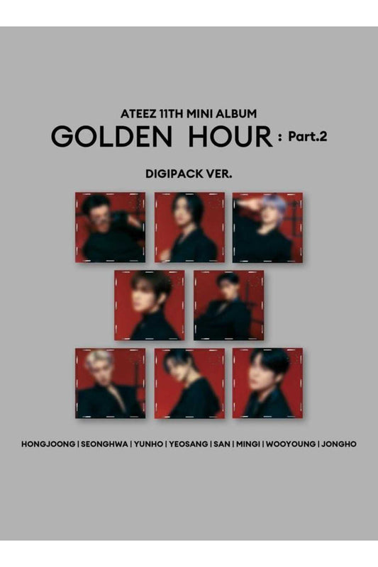 ATEEZ - 11th Mini Album [GOLDEN HOUR : Part.2] Digipack Ver. (RANDOM)