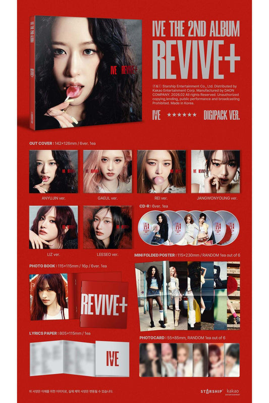 IVE - 2nd Album [REVIVE+] Digipack Ver. (RANDOM)
