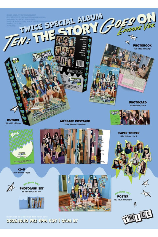 TWICE - [TEN: The Story Goes On] EPISODE Ver. Album