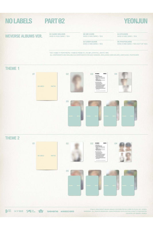 YEONJUN - [NO LABELS: PART 02] Mini Weverse Albums Ver.