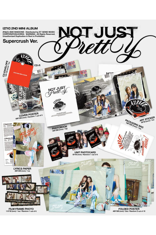 izna - 2nd Mini Album [Not Just Pretty] POSTERBOOK Ver.