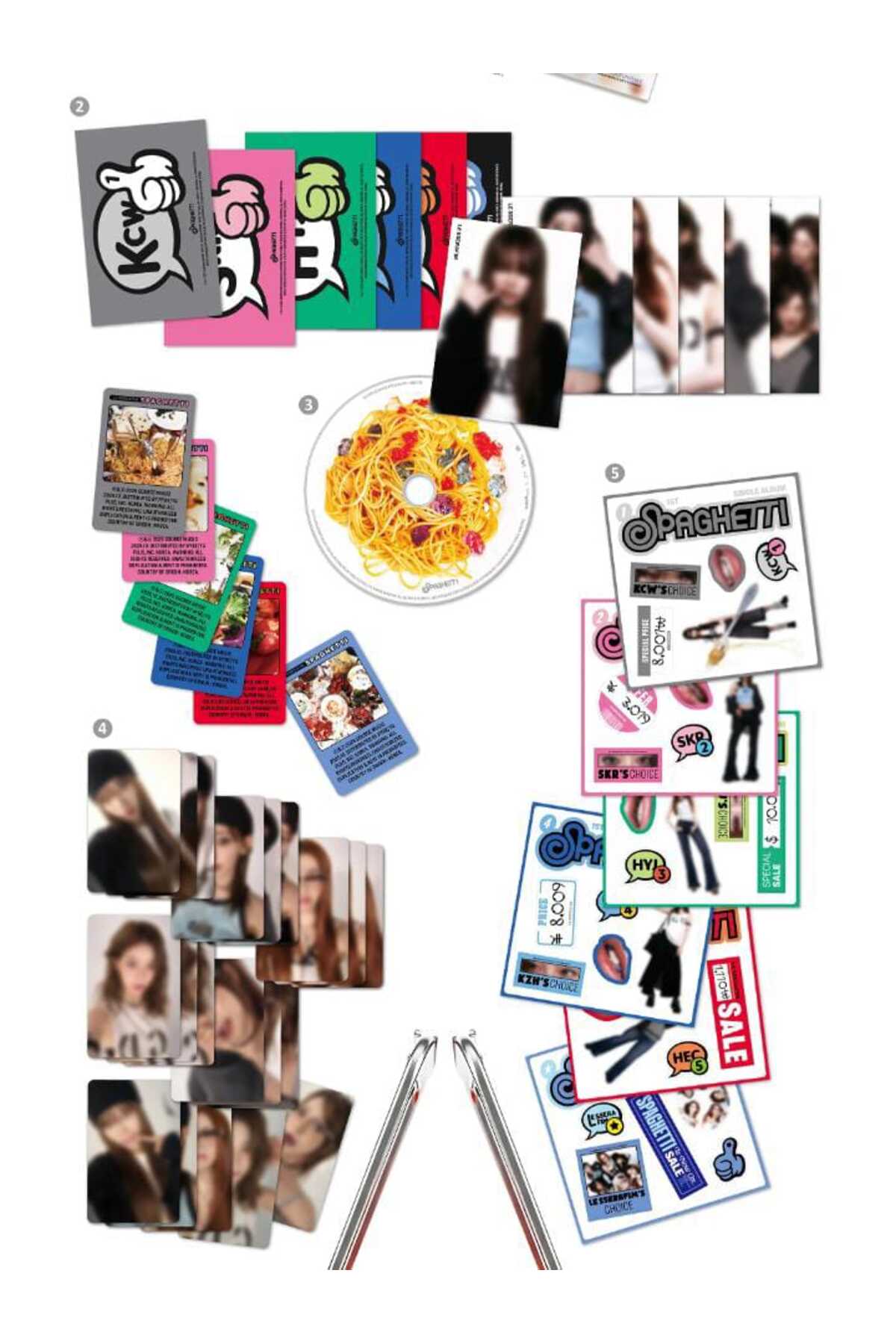 LE SSERAFIM - 1st Single Album [SPAGHETTI] COMPACT Ver.