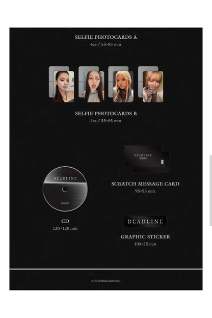 (Withmuu POB'lu) BLACKPINK - 3rd Album [DEADLINE] GRAY Ver.