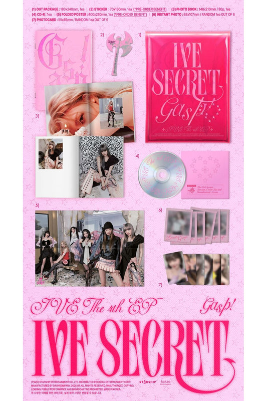 IVE - 4th EP [IVE SECRET] Standard Ver. Album