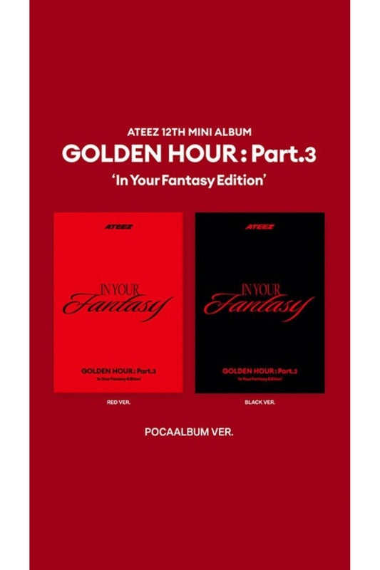 ATEEZ – 12th Mini Album [GOLDEN HOUR : Part.3 ‘In Your Fantasy Edition’] poca Random albüm Vers.