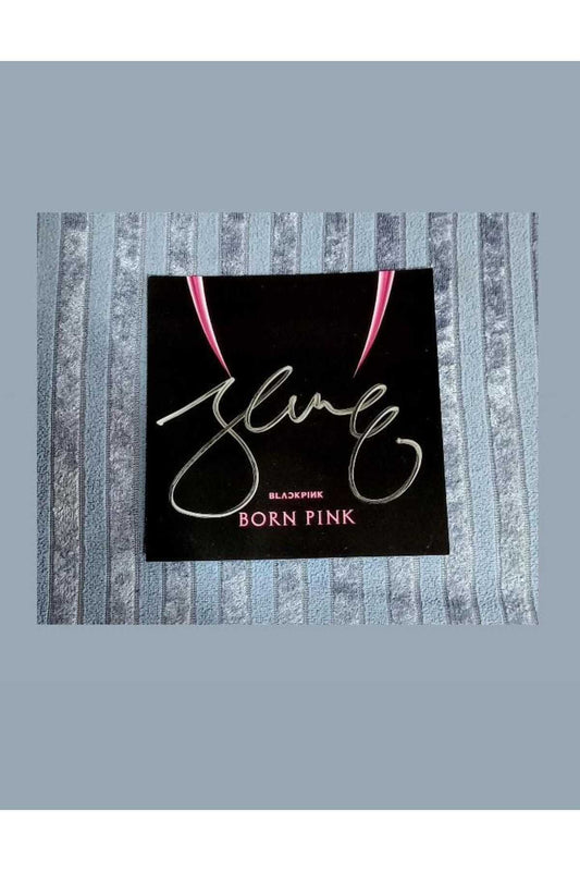 Blackpink / Jennie - Islak İmzalı Orijinal Born Pink Art Card