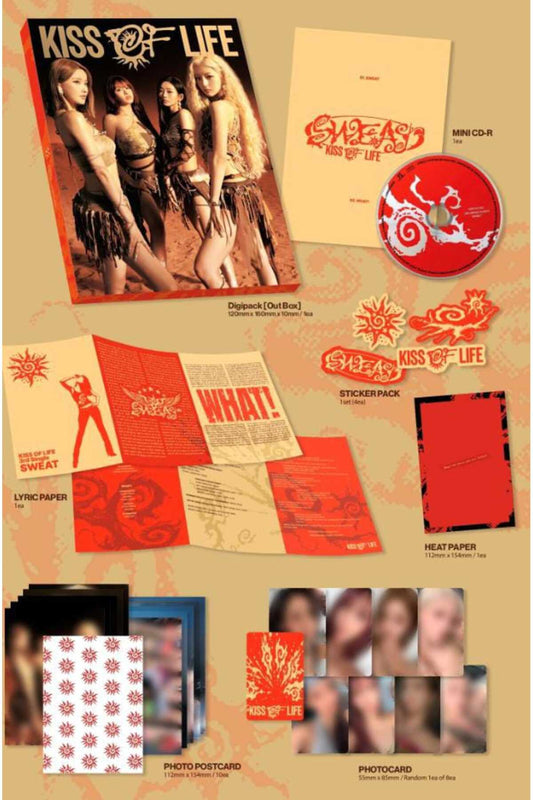 KISS OF LIFE - 3rd Single [SWEAT] Album
