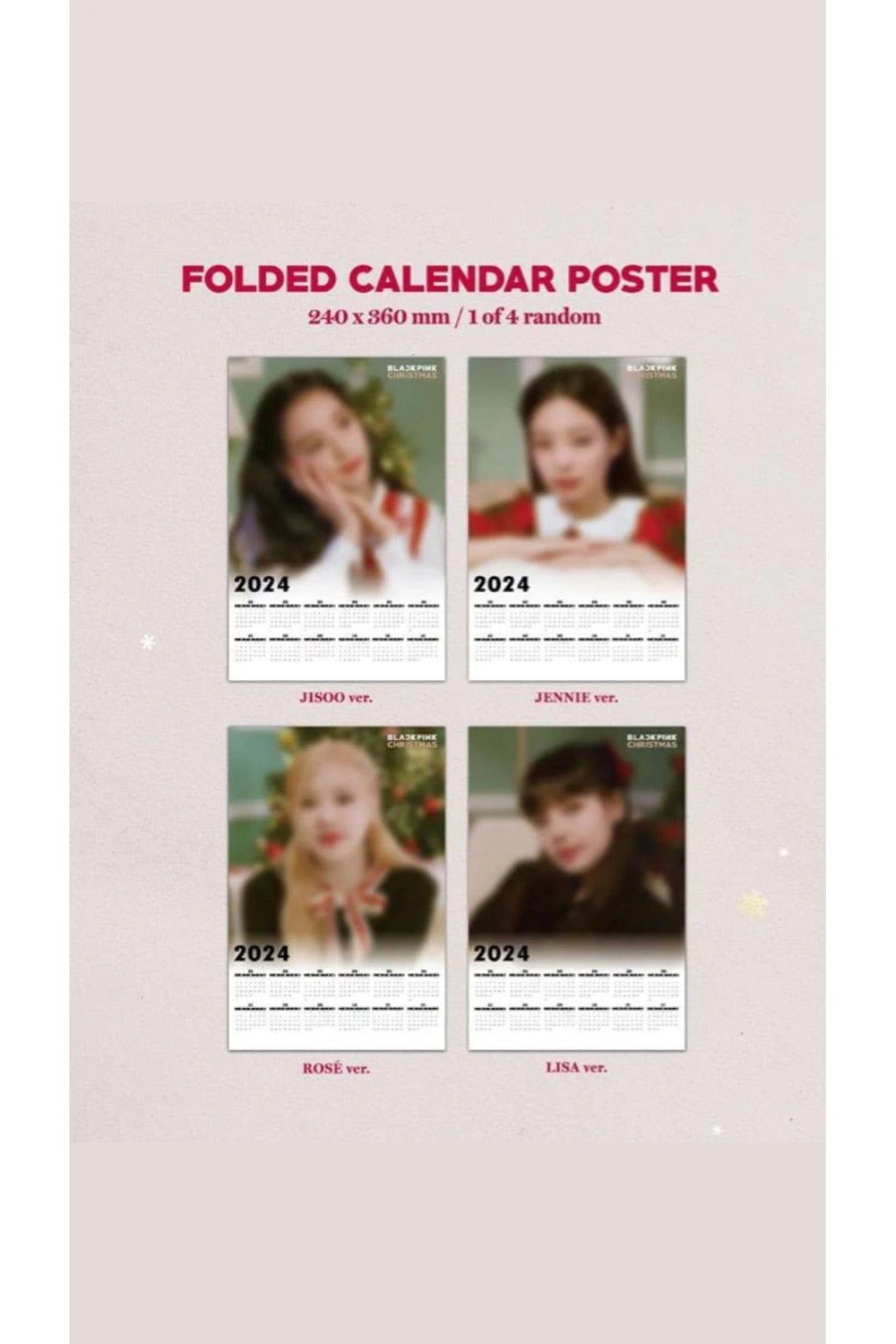 BLACKPINK THE GAME PHOTOCARD COLLECTION CHRISTMAS