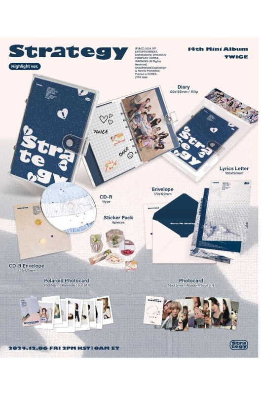 TWICE - 14th Mini Album [STRATEGY] Highlight Ver.