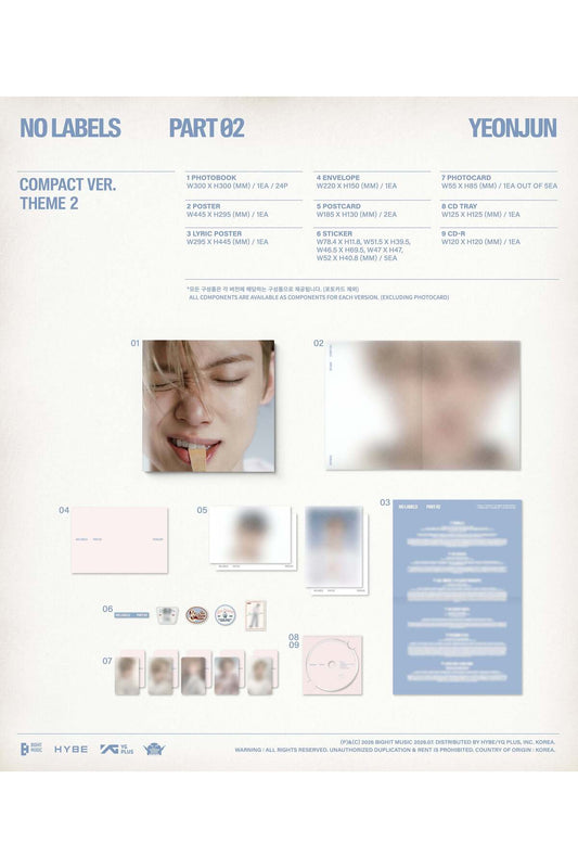 YEONJUN - [NO LABELS: PART 02] Compact Ver. Album