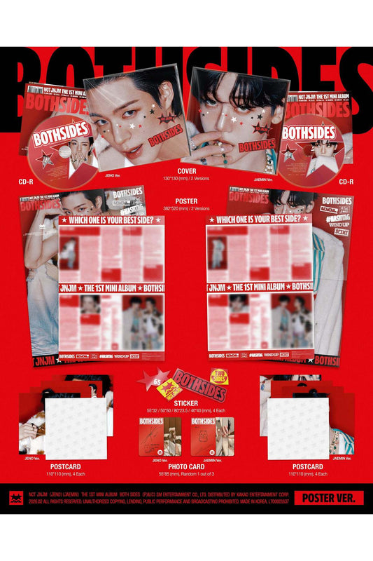 NCT JNJM - 1st Mini Album [BOTH SIDES] POSTER Ver. (RANDOM)