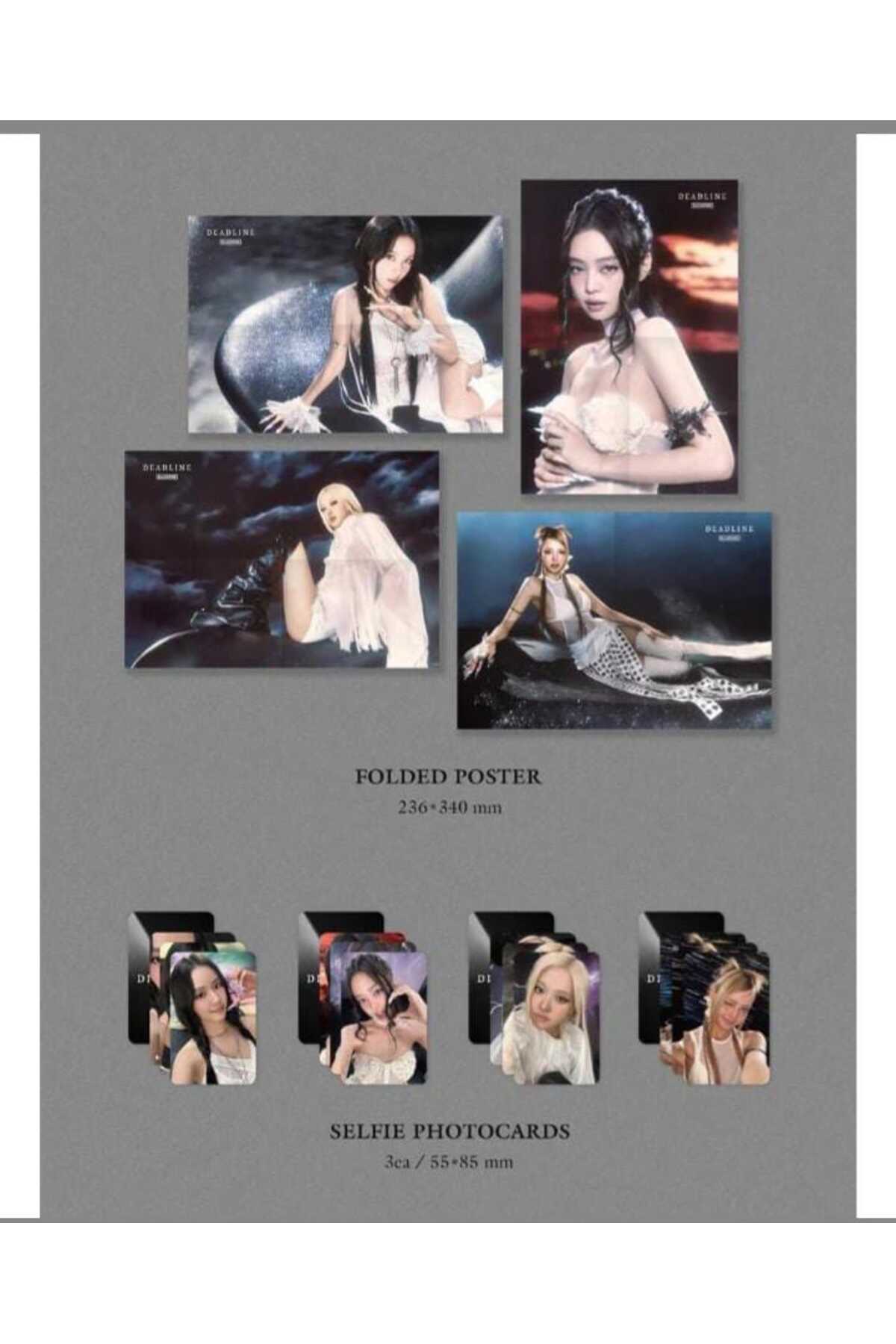 (Withmuu POB'lu) BLACKPINK - 3rd Album [DEADLINE] SILVER Ver. Jisoo