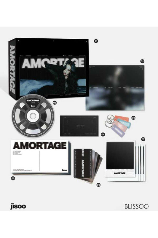 JISOO - [AMORTAGE] Album EXCLUSIVE Edition BLACK Version