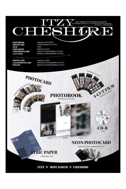 ITZY - MINI ALBUM [CHESHIRE] STANDARD Ver. Album (RANDOM)