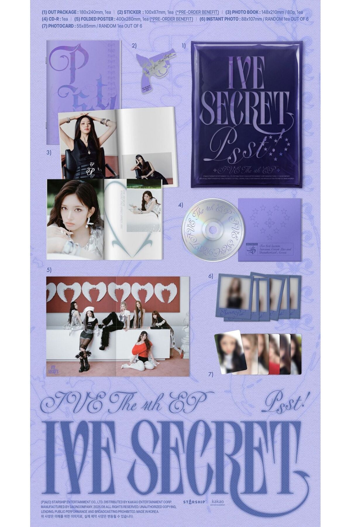 IVE - 4th EP [IVE SECRET] Standard Ver. Album