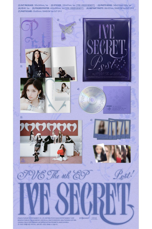 IVE - 4th EP [IVE SECRET] Standard Ver. Album
