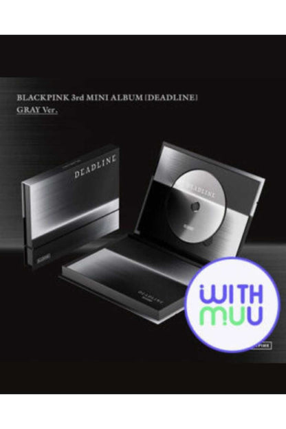 (Withmuu POB'lu) BLACKPINK - 3rd Album [DEADLINE] GRAY Ver.