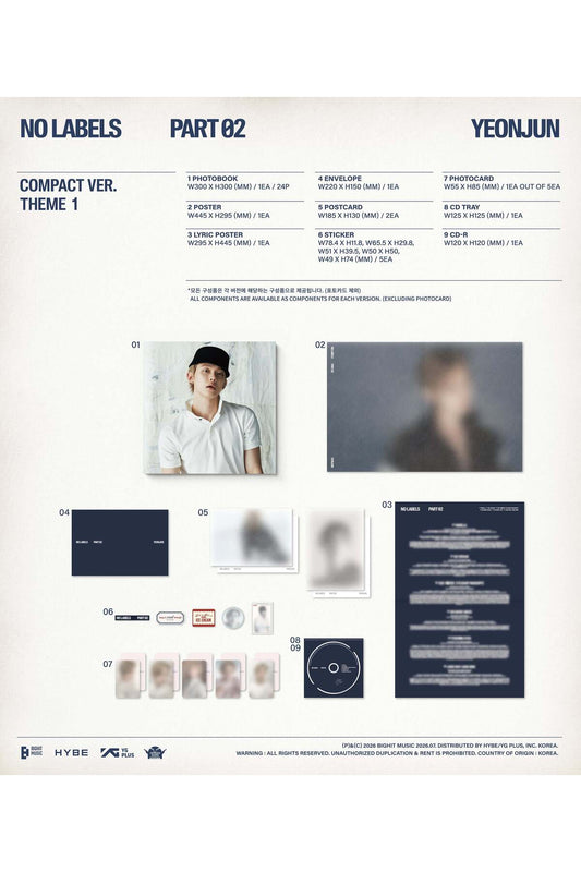 YEONJUN - [NO LABELS: PART 02] Compact Ver. Album
