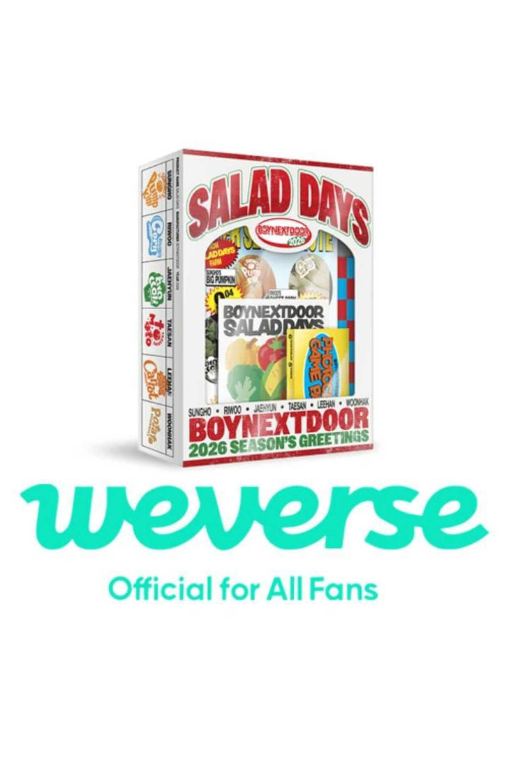 [WEVERSE POB'lu] BOYNEXTDOOR 2026 SEASON’S GREETINGS SALAD DAYS