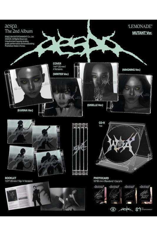 Aespa - 2nd Album [LEMONADE] MUTANT Ver. (RANDOM)