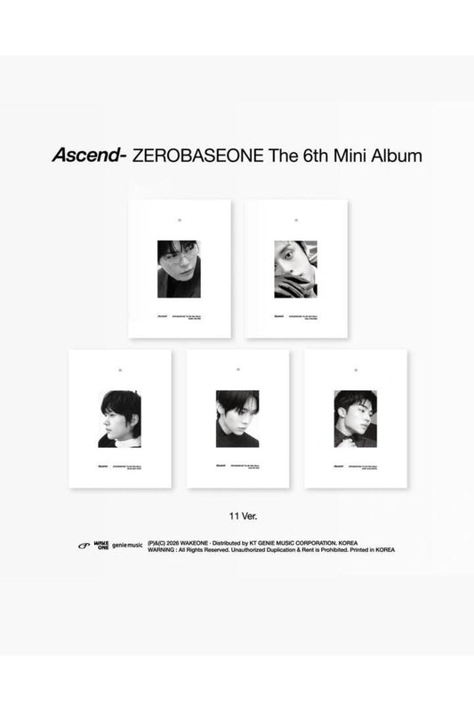 ZEROBASEONE - 6th Mini Album [Ascend-] 11 Ver. (RANDOM)