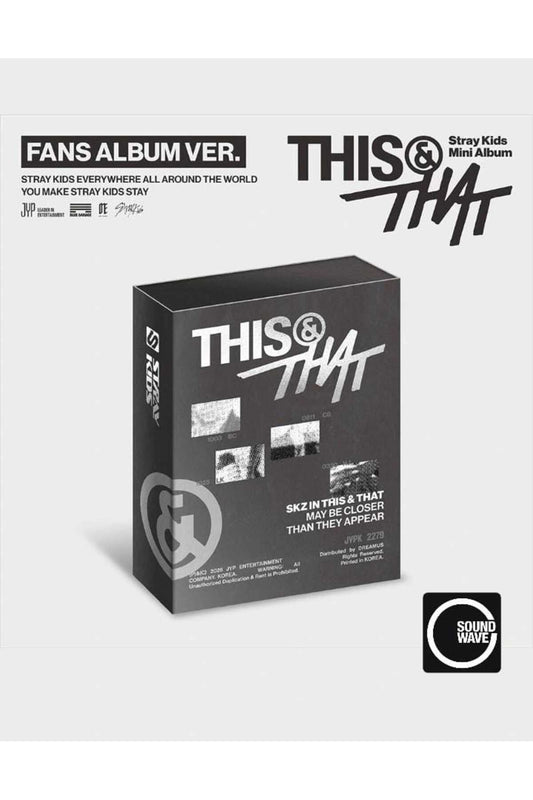 (Soundwave POB'lu) Stray Kids - [THIS & THAT] Album