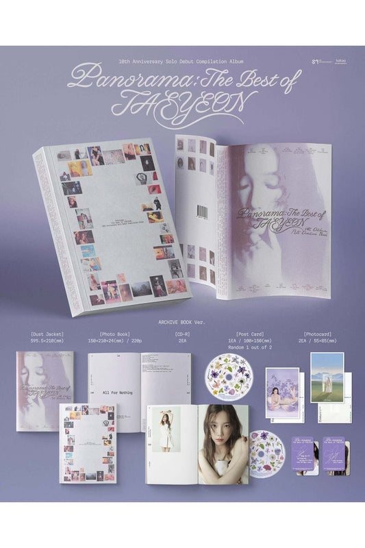 TAEYEON - [Panorama : The Best of TAEYEON] ARCHIVE BOOK Ver. Album
