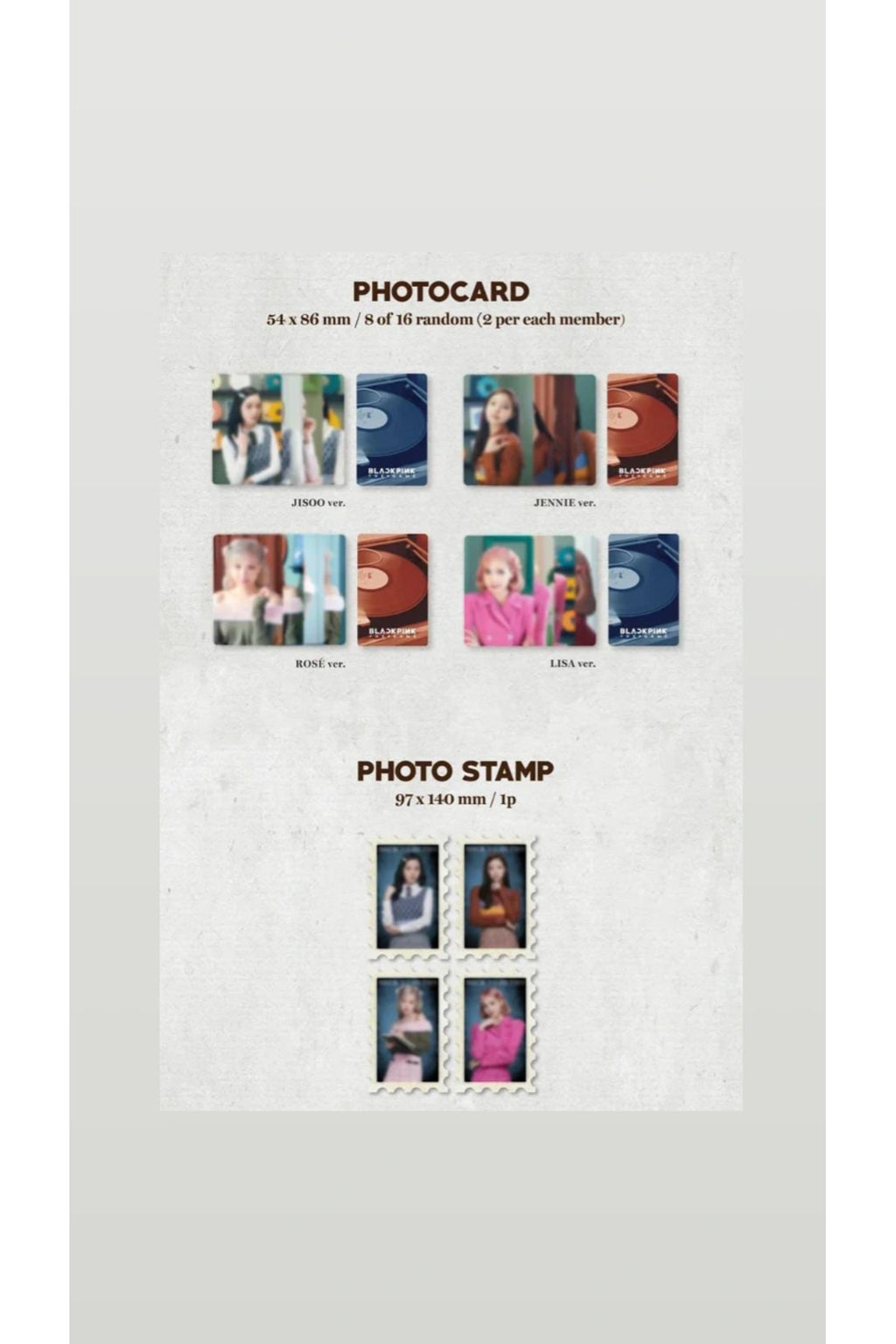 Blackpink - The Game Photocard Collection Back To Retro