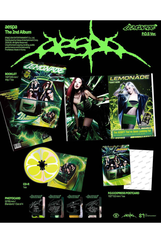 Aespa - 2nd Album [LEMONADE] P.O.S Ver.