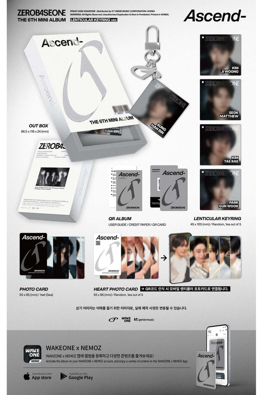 ZEROBASEONE - 6th Mini Album [Ascend-] LENTICULAR KEYRING Ver.