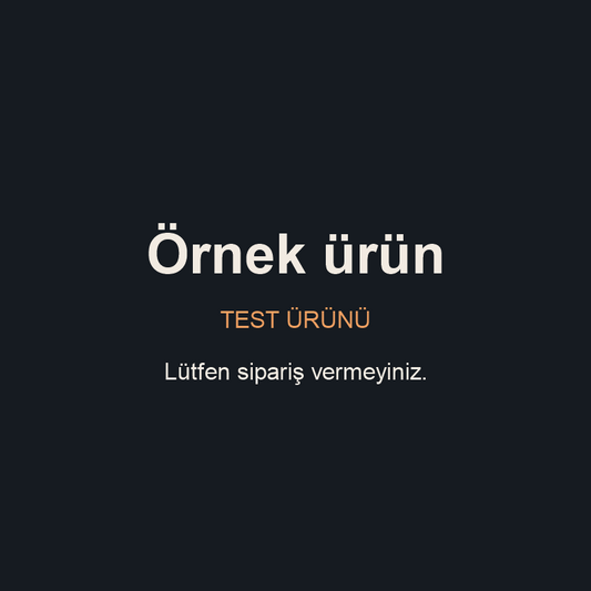 Örnek ürün